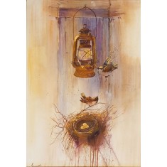 Sumbel Sajid, 20 x 28 inch,  Watercolor on Paper, Cityscape Painting, AC-SUSJ-009